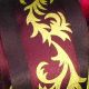 Wired Margaritte Taft Vines 2.5 Inch 27 Yards Burgundy/black