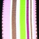 Wired Multi Stripe 1.5 in x 27 yards Rose/Brown/Green Grosgrain