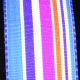 Wired Multi Stripe 1.5 in x 27 yards Blue/Purple/Pink Grosgrain