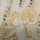 Gold Wired 2.5 inch by 27 yards Ivory Angel and Notes