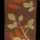 Brown Wired Taffeta Leaves 1.5 inch  27yards