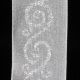 Wired Metallic Silver Semi Sheer Swirl 1.5 in  27yards