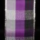 Wired Metallic Check Silver/Purpel/Black 1.5 inch  27yards