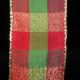 Wired Metallic Check Green/Red 1.5 inch  27yards