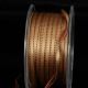 Double Sided Satin with Stitch Edge Gold/Brown 3/16