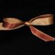 Double Sided Satin with Stitch Edge Gold/Brown 7/16