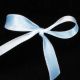 Double Sided Satin with Stitch Edge Soft Blues 7/16