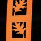 Wired Cut Out Orange Maple 1.5 inch 27 yards