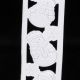 Wired Cut Out White Snowman 1.5 inch 27 yards