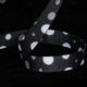 Dot Grosgrain 2 Sided Black/White/Grey 7/8