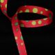 Dot Grosgrain 2 Sided Red/Green 3/8
