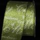 Green/Silver 2.5 inch 20 yards Wired My Christmas Ribbon