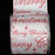 Silver/Red 4 inch 20 yards Wired My Christmas Ribbon