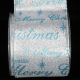 Silver/Blue 4 inch 20 yards Wired My Christmas Ribbon