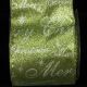 Green//Silver 4 inch 20 yards Wired My Christmas Ribbon