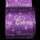 Purple/Silver 4 inch 20 yards Wired My Christmas Ribbon