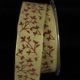 Green 1.5 inch 27 yards Wired Velvet Leaves Ribbon