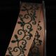 Brown/Black 1.5 inch 27 yards Wired Velvet Mistle Ribbon