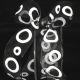 Black 1.5 inch 27 yards Wired Power Loops Ribbon