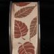 Tan 1.5 inch 27 yards Forest Leaves Wired Ribbon