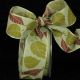 Green 1.5 inch 27 yards Forest Leaves Wired Ribbon