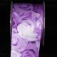 Purple 2.5 inch 27 yards Rose Day Wired Ribbon