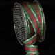 Gold Wired French Plaid 5/8 inch 27 yards Green/Black/Red