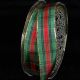 Gold Wired French Plaid 1 inch 27 yards Green/Black/Red
