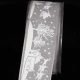 Wired Santa on Sleigh 1.5 inch 27 yards Grey/White