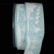 Wired Santa on Sleigh 1.5 inch 27 yards Ice Blue/White