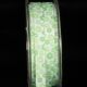 Green 3/8 inch 27 yards Inga's Flower Print Grosgrain Ribbon