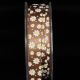 Brown 5/8 inch 27 yards Inga's Flower Print Satin Ribbon