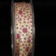 Ivory 5/8 inch 27 yards Inga's Print Satin Ribbon