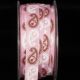 Lt. Pink 5/8 inch 27 yards Inga's Paisley Grosgrain Ribbon