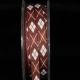 Brown 3/8 inch 27 yards Inga's Argyle Grosgrain Ribbon