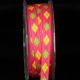 Fuchsia 3/8 inch 27 yards Inga's Argyle Grosgrain Ribbon