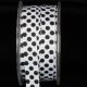 White 5/8 inch 27 yards Inga's Dots Grosgrain Ribbon