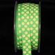 Green 5/8 inch 27 yards Inga's Dots Grosgrain Ribbon
