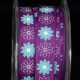 Inga Flower Grosgrain 5/8 inch 27 yards Purple/Turquoise