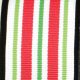 Wired Striped Grosgrain Ribbon 1.5 inch 27 yards Red/White/Green
