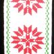 Wired Sweden Star Ribbon 1.5 inch 27 yards White/Red/Green
