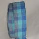 Wired Pastel Check Ribbon Blue