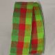 Wired Pastel Check Ribbon Red/Green