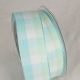 Wired Pastel Check Ribbon Light Blue/White