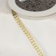 Cut Edge Faux Rhinestone Gold 3/8 inch