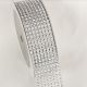 Cut Edge Faux Rhinestone Silver 1.5 inch