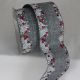 Holly Edge Wired Ribbon 2.5 inch by 20 yards French Blue