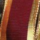 Wired Grosgrain W. Gold Edge 1.5 Inch 27 Yards   Bordeaux