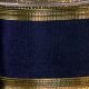 Wired Grosgrain W. Gold Edge 2.5 Inch 27 Yards   Navy