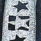 French Wired Embossed Star 1 Inch 22 Yards  Silver